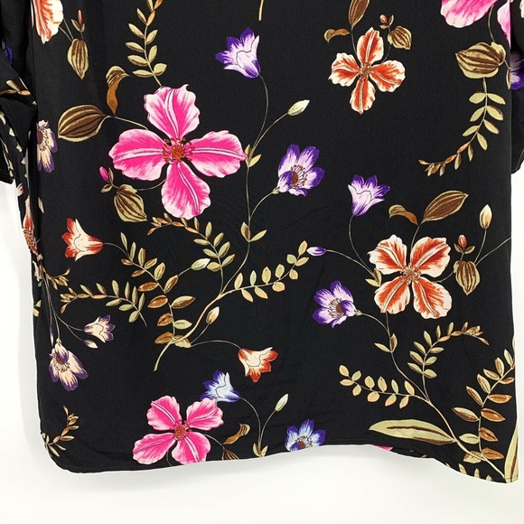 Express Dress Floral Tie Sleeve Shift - Picture 8 of 8